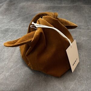 Tan corduroy Merit bundle bag NWT